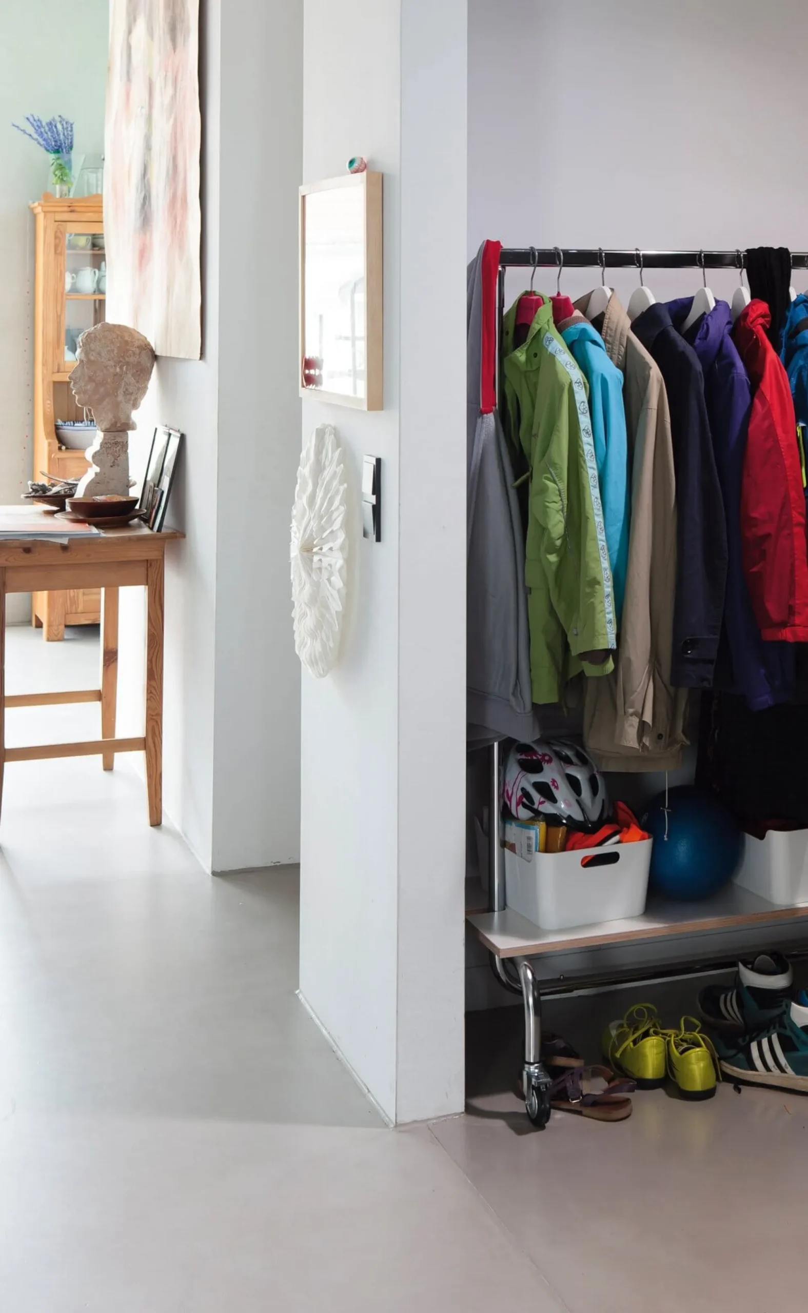 Garderobe & Diele * Ablage zu Kleiderständer Portant Weiß