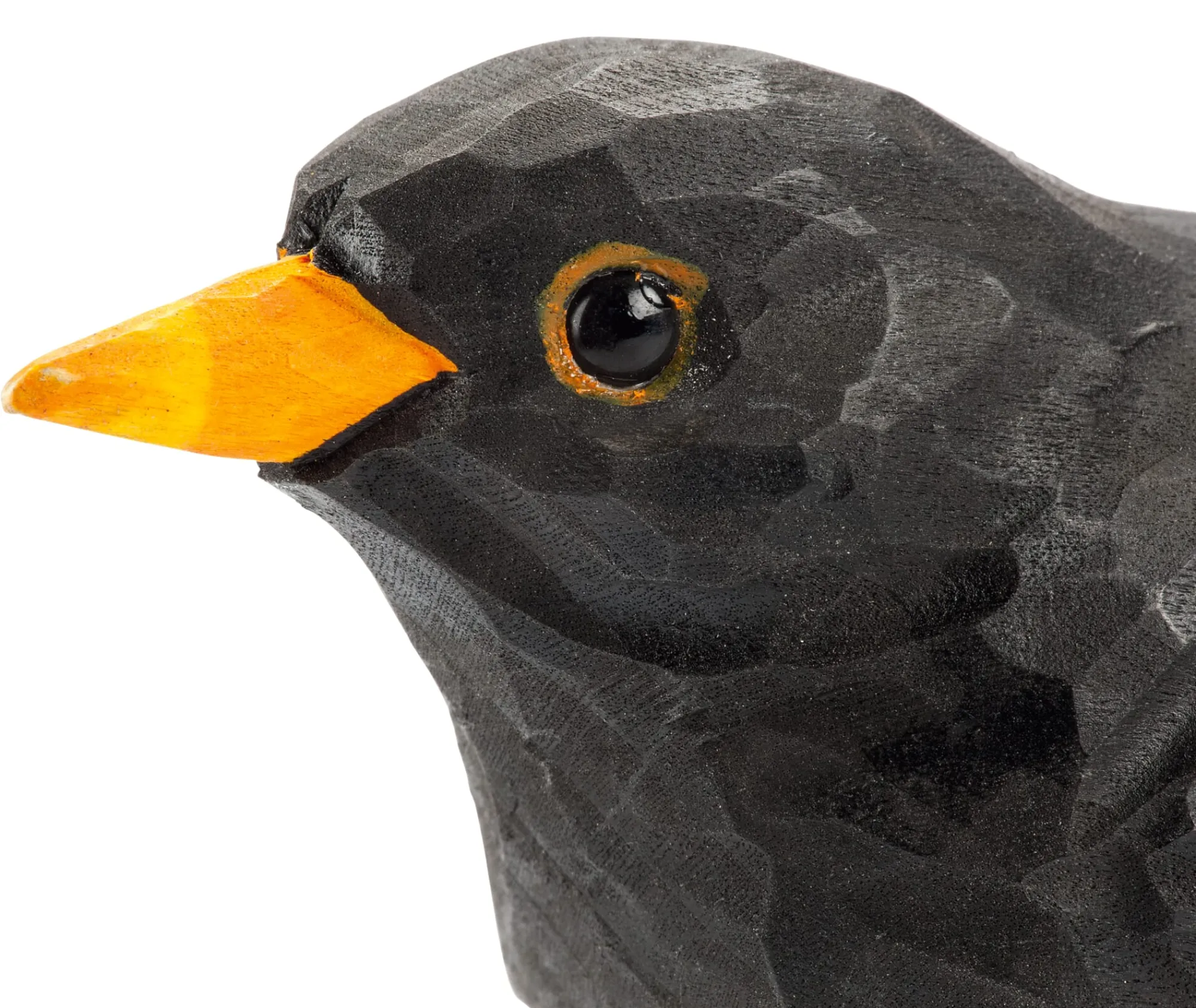 Gartendekoration * Wildlife Garden Amsel Lindenholz handgeschnitzt