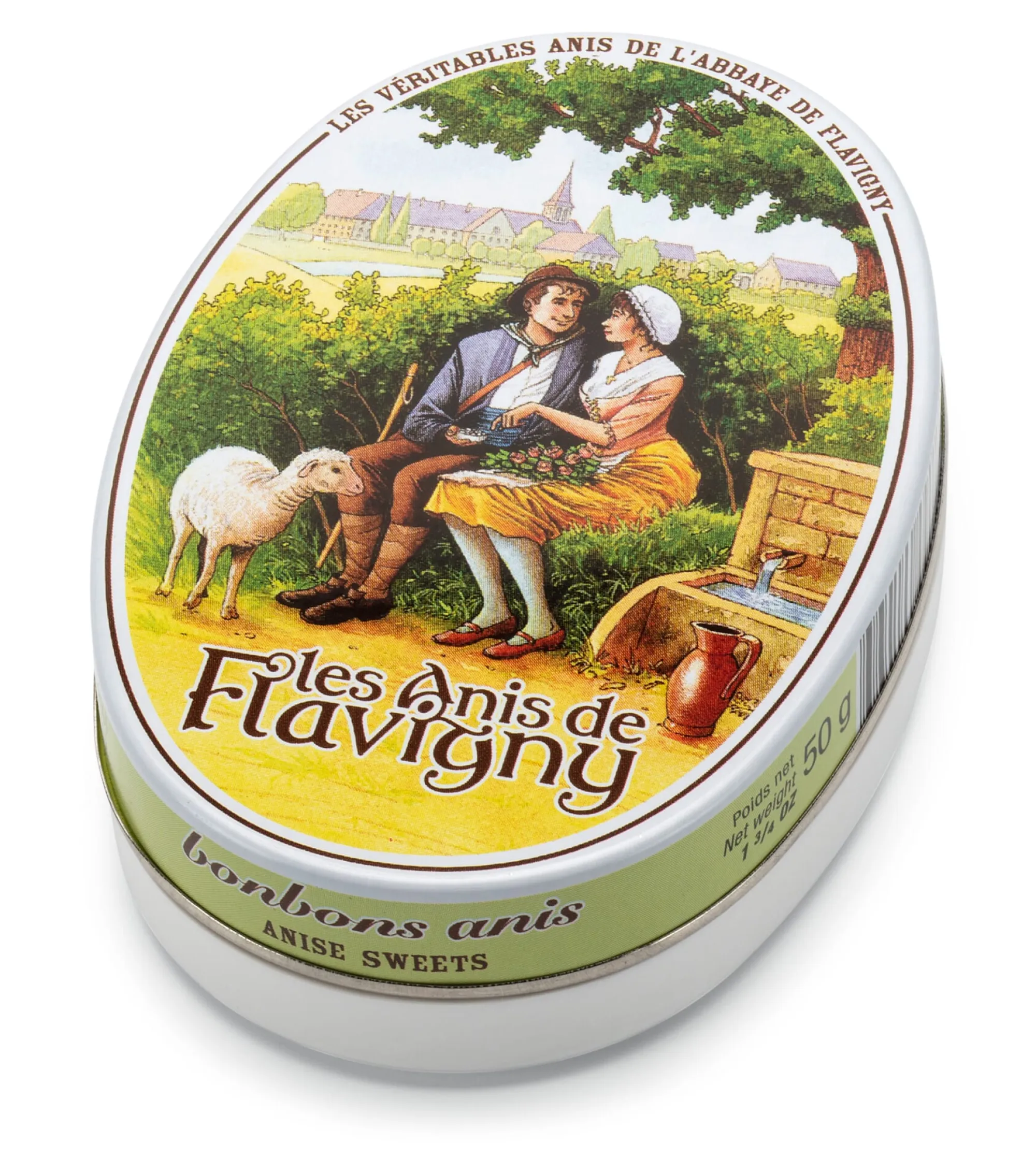 Bonbons * Anis de l’Abbaye de Flavigny Anispastillen Anis natur Einzeldose