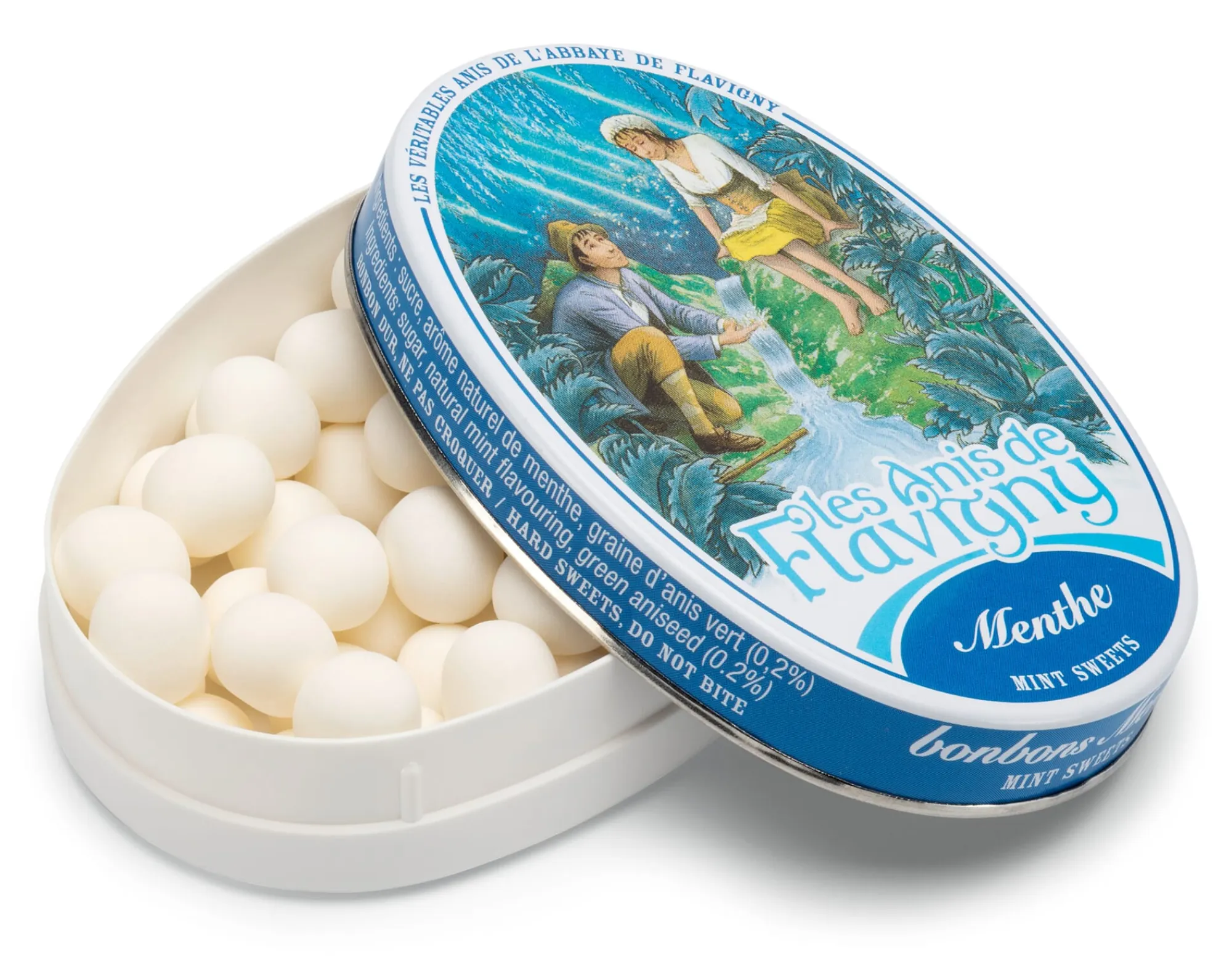 Bonbons * Anis de l’Abbaye de Flavigny Anispastillen Minze Einzeldose