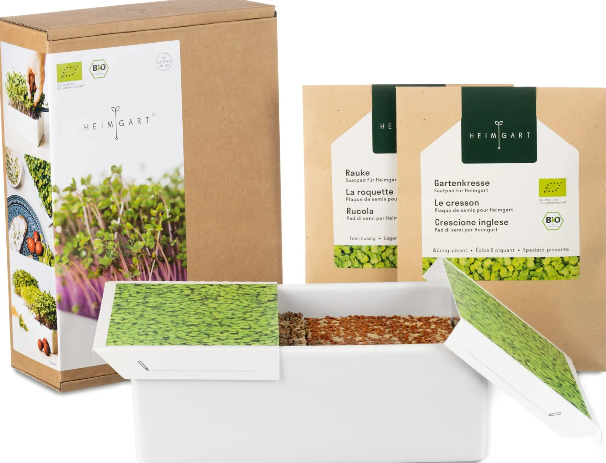 Gemüsesamen|Gemüsepflanzen * Heimgart Anzuchtset Microgreens