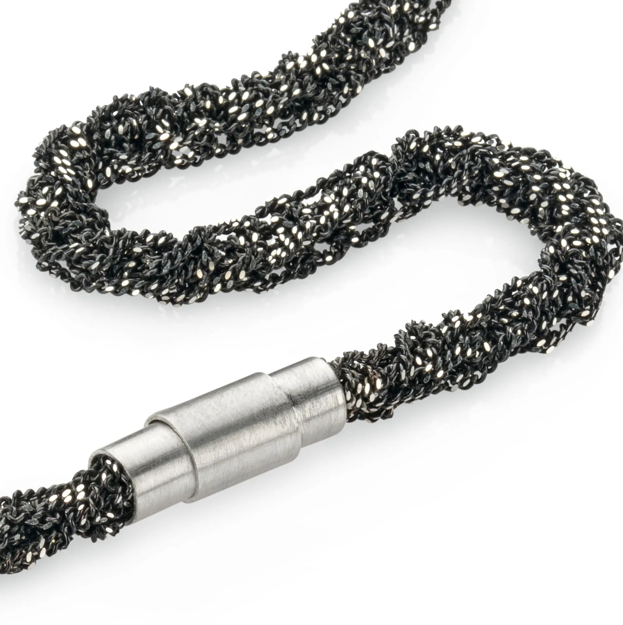 Schmuck * Maria Rzewuska Designerschmuck Armband gestrickt, Silber oxidiert