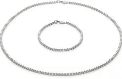 Schmuck * Ménard Armband Venezianer eckig, Silber
