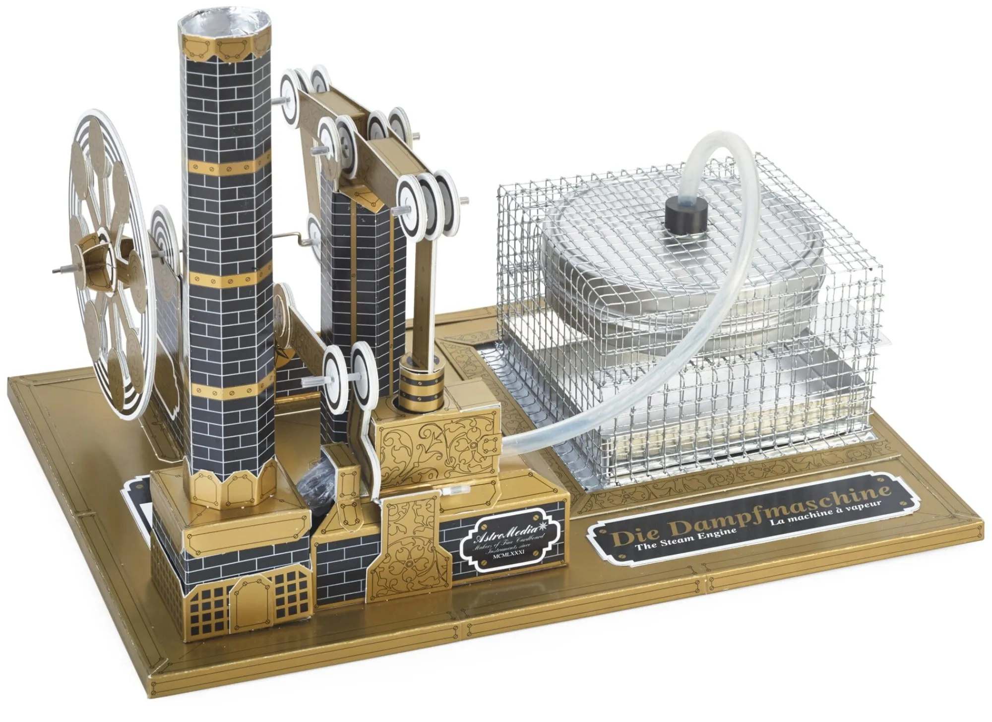 Physikalisches Spielzeug|Bausätze * AstroMedia Dampfmaschine Bausatz