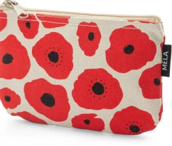 Umhänge- & Handtaschen * Melawear Aufräumer Blumenprint, rot-natur