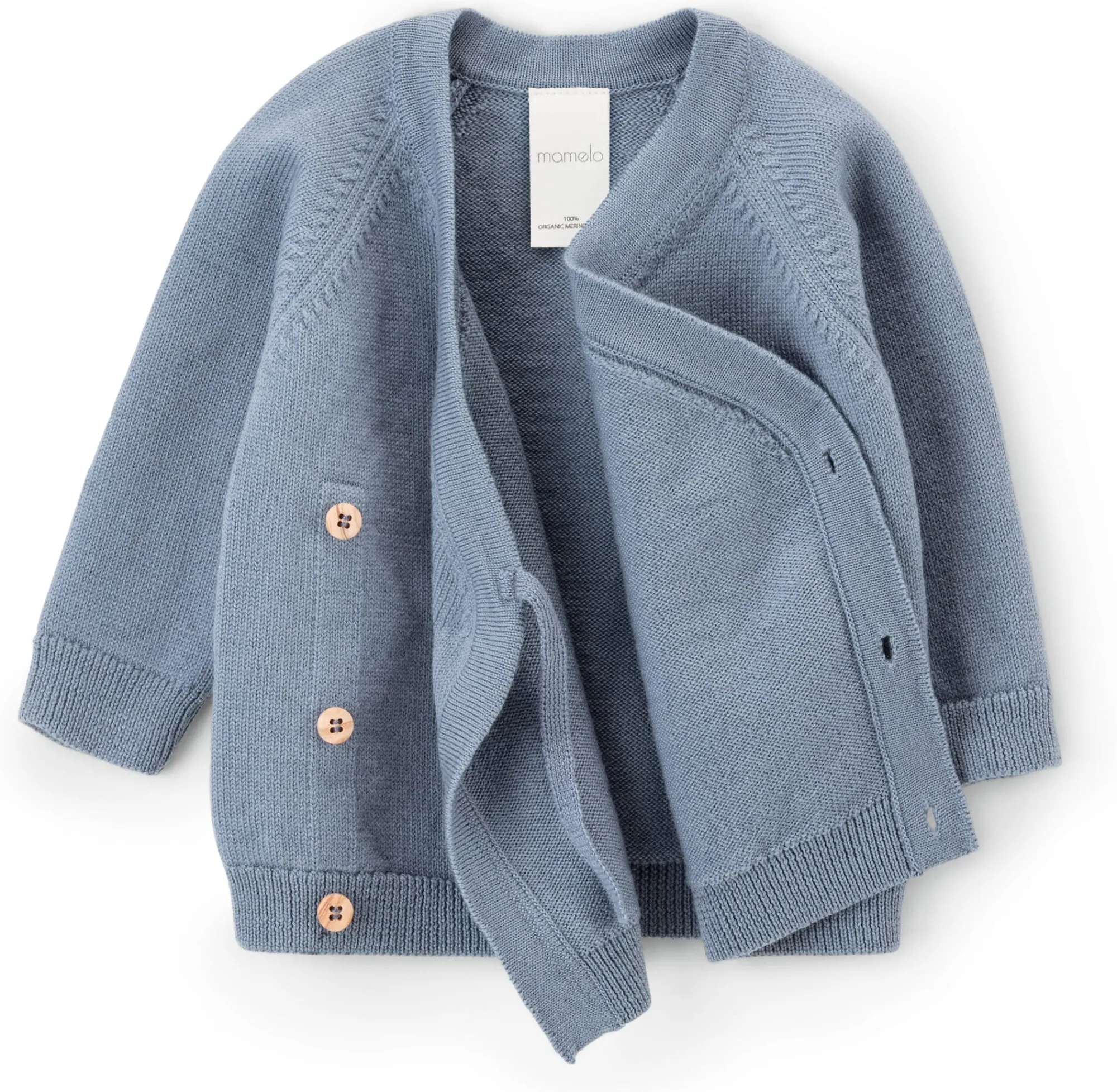 Kinderbekleidung * Mamelo Baby-Wickeljacke Merinowolle