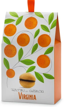 Gebäck * Amaretti Virginia Baci di Dama Orangenkekse mit Schokolade