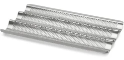 Backzubehör * de Buyer Baguette-Backblech Edelstahl perforiert
