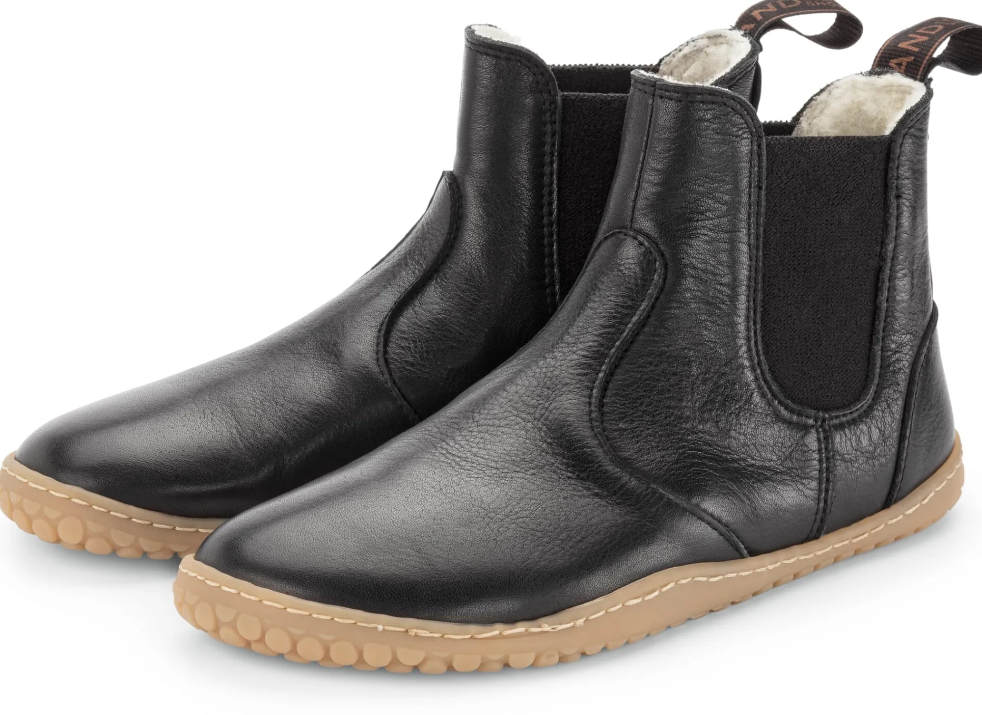 Stiefel|Klassische Damenschuhe * Grand Step Shoes Barfuß-Chelsea-Boot Schwarz
