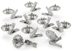 Kerzenhalter * Fridolfinger Metallwaren Baumkerzenhalter Stahlblech Silberfarben