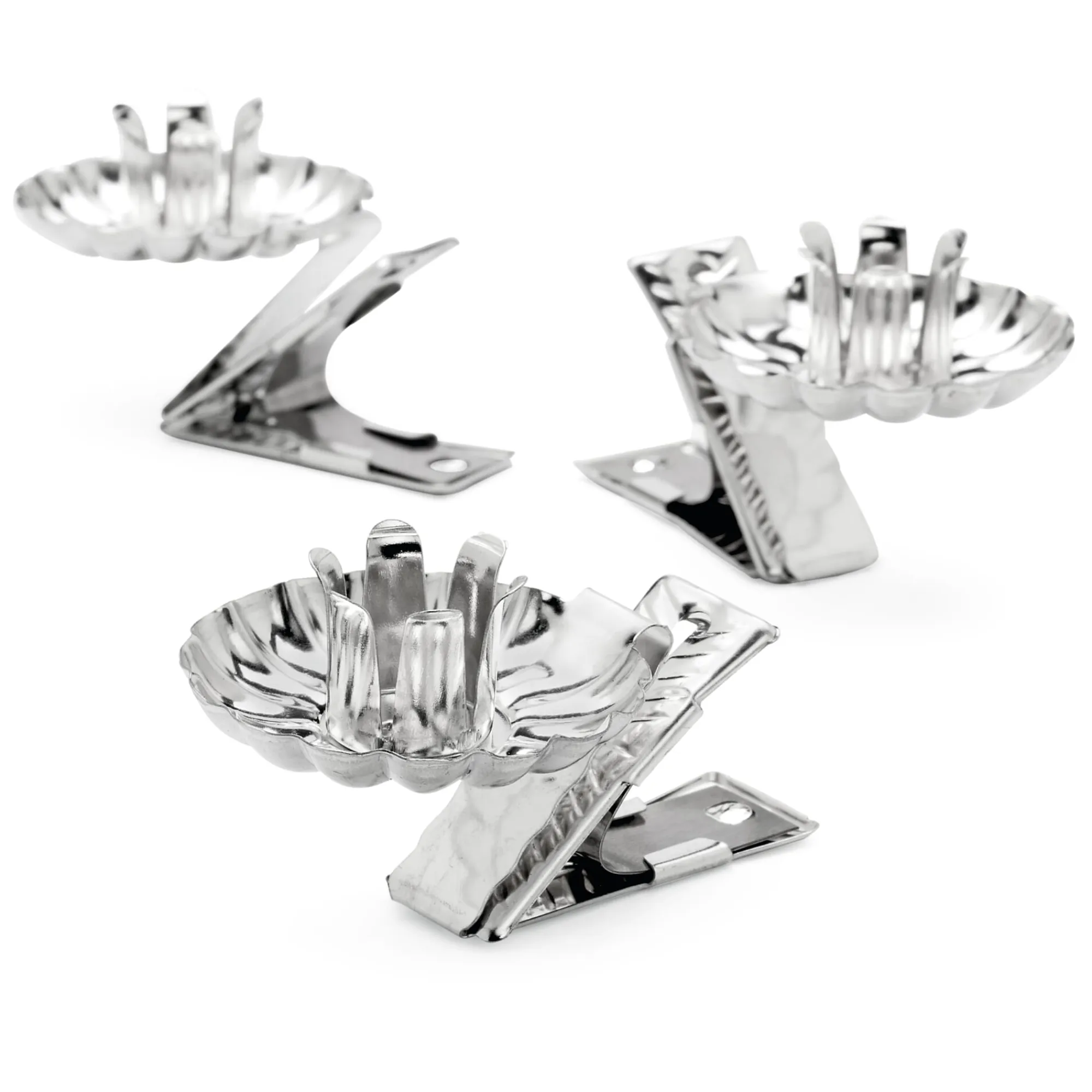Kerzenhalter * Fridolfinger Metallwaren Baumkerzenhalter Stahlblech Silberfarben