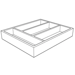 Schränke & Regale|Besteckeinsätze * Shannon Besteckkasten Schubkastenelement 40
