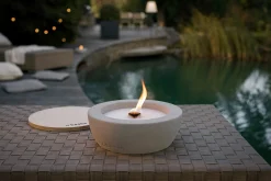 Gartenfackeln|Gartenbeleuchtung * Beske-Manufaktur Betonfeuer Schale