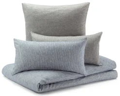 Bettwaren & Bettwäsche * Sampedro Bettbezug Flanell Fischgrat Blau