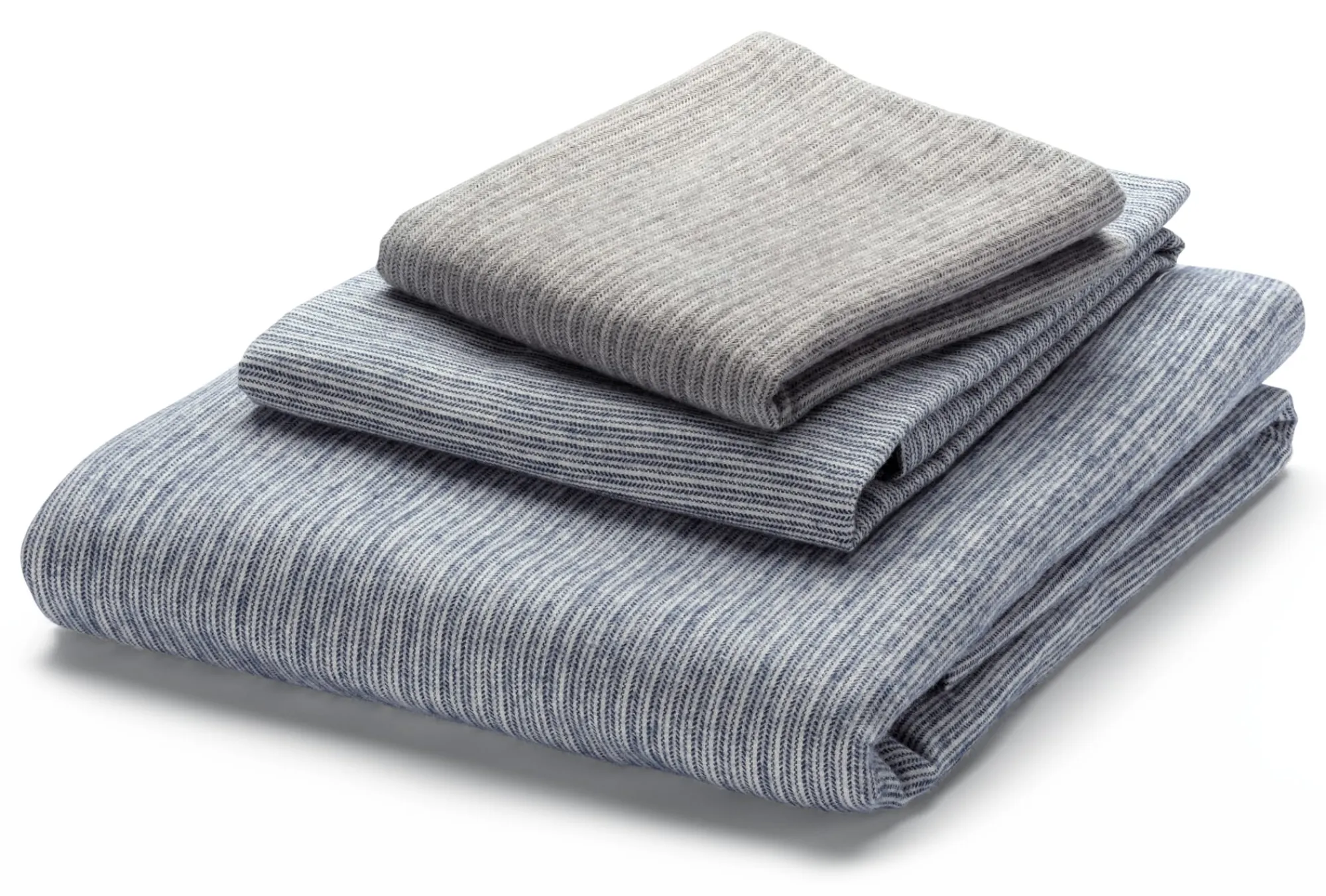 Bettwaren & Bettwäsche * Sampedro Bettbezug Flanell Fischgrat Blau