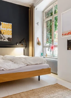 Schlafmöbel * bartmann berlin Bett Unidorm Grau