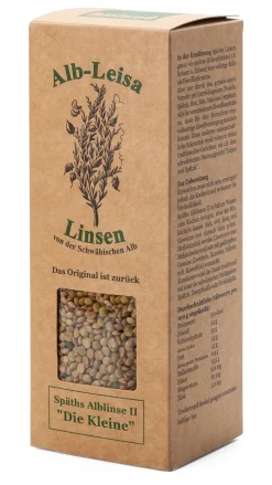 Hülsenfrüchte * Öko- Erzeugergemeinschaft Alb-Leisa Bio-Alb-Leisa Späth’s Alblinse klein