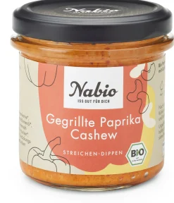Herzhafte Brotaufstriche * NABA Feinkost Bio-Aufstrich Gegrillte Paprika Cashew
