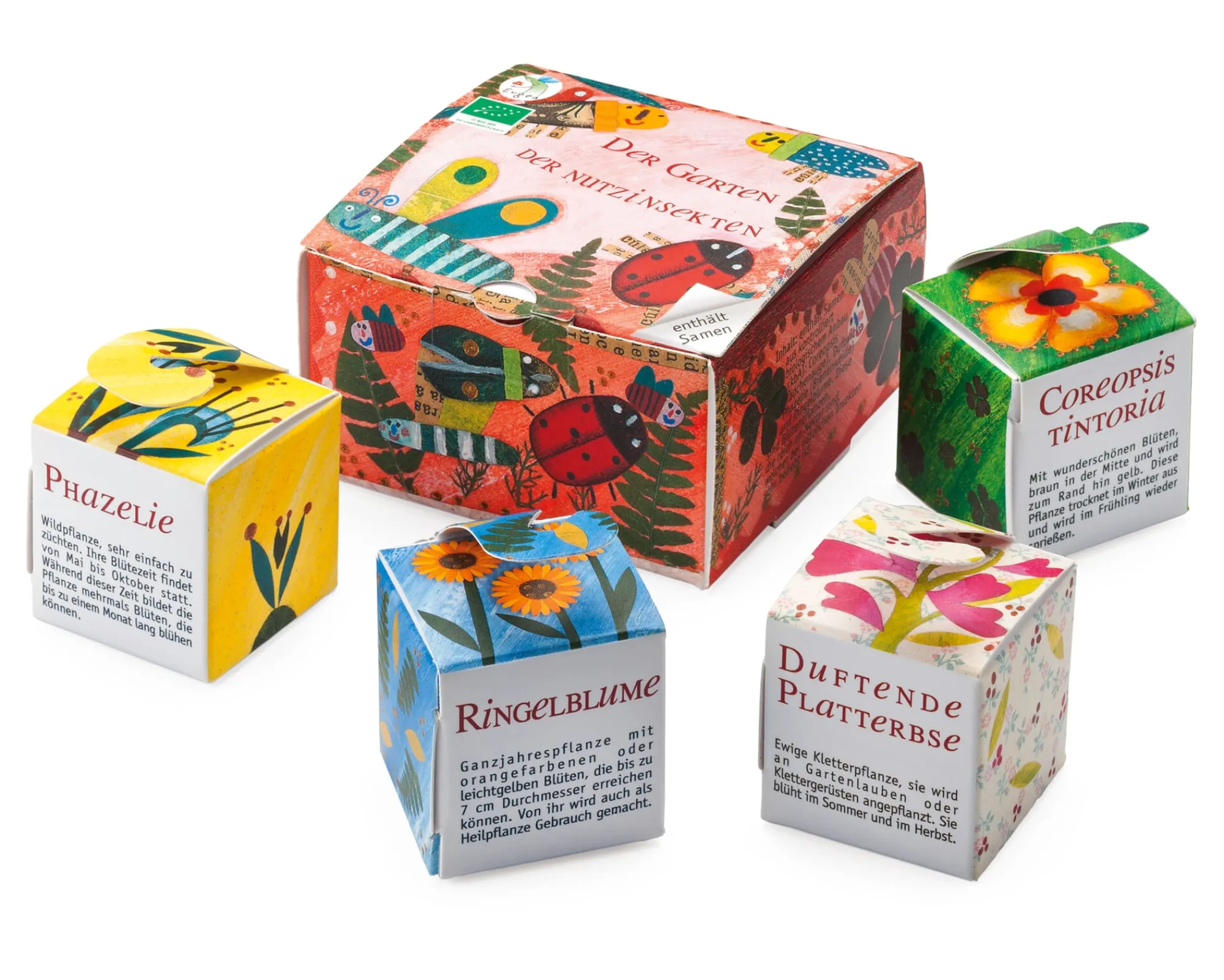 Blumensamen|Gärtnern * Hädecke Verlag Bio-Blumensamen Samenwürfel für Nutzinsekten