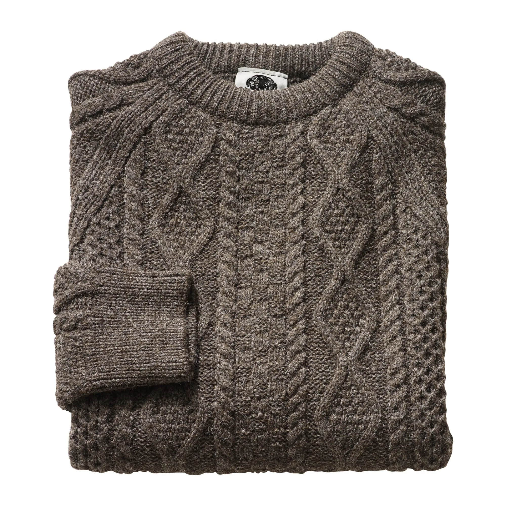Pullover * Black Sheep Aran-Puover Braun