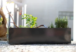 Blumenbänke & -Kästen|Pflanzgefäße * industriestil Blumenkasten Stahl Anthrazit