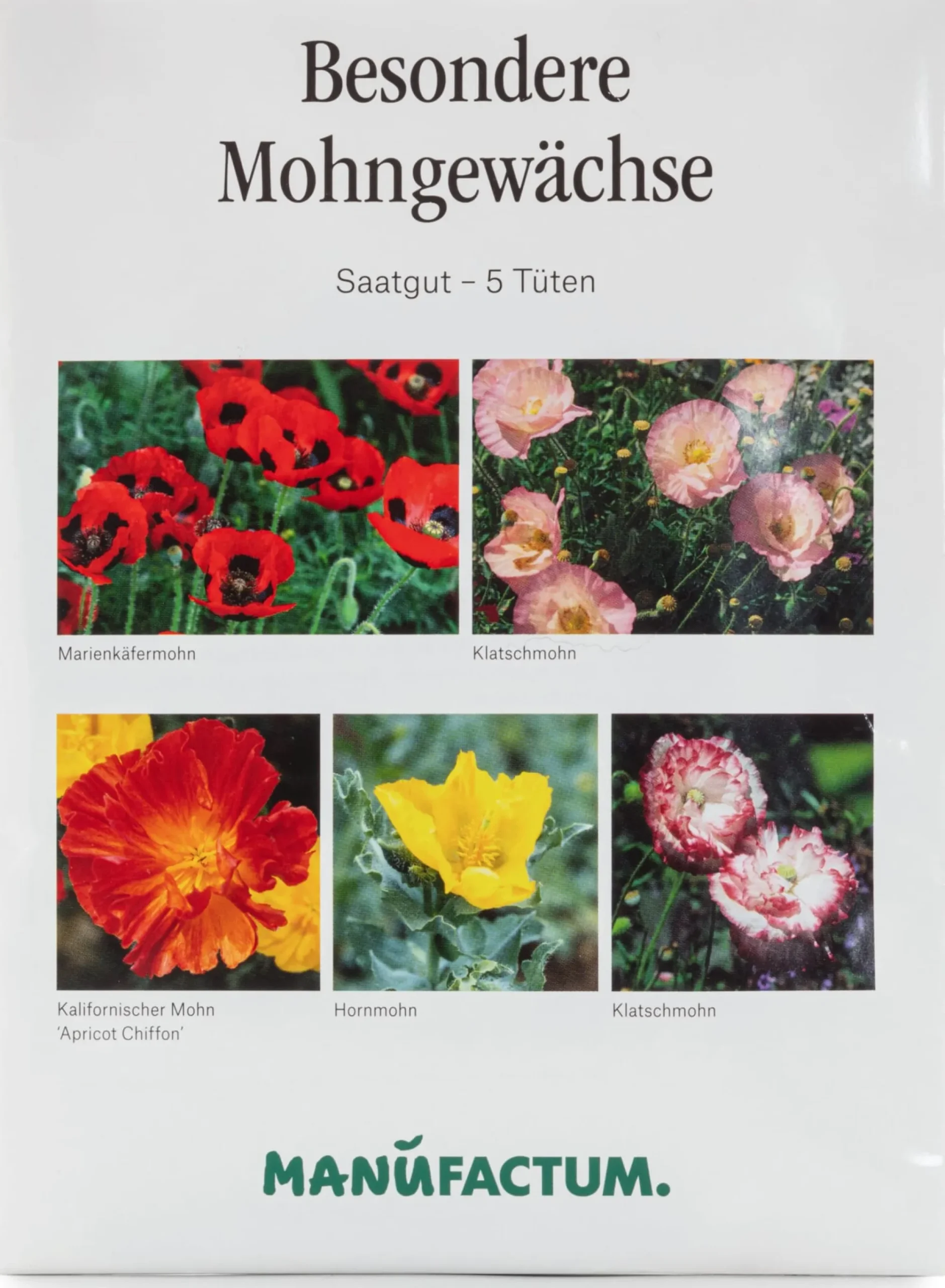 Blumensamen * Manufactum Blumensamen Besondere Mohngewächse