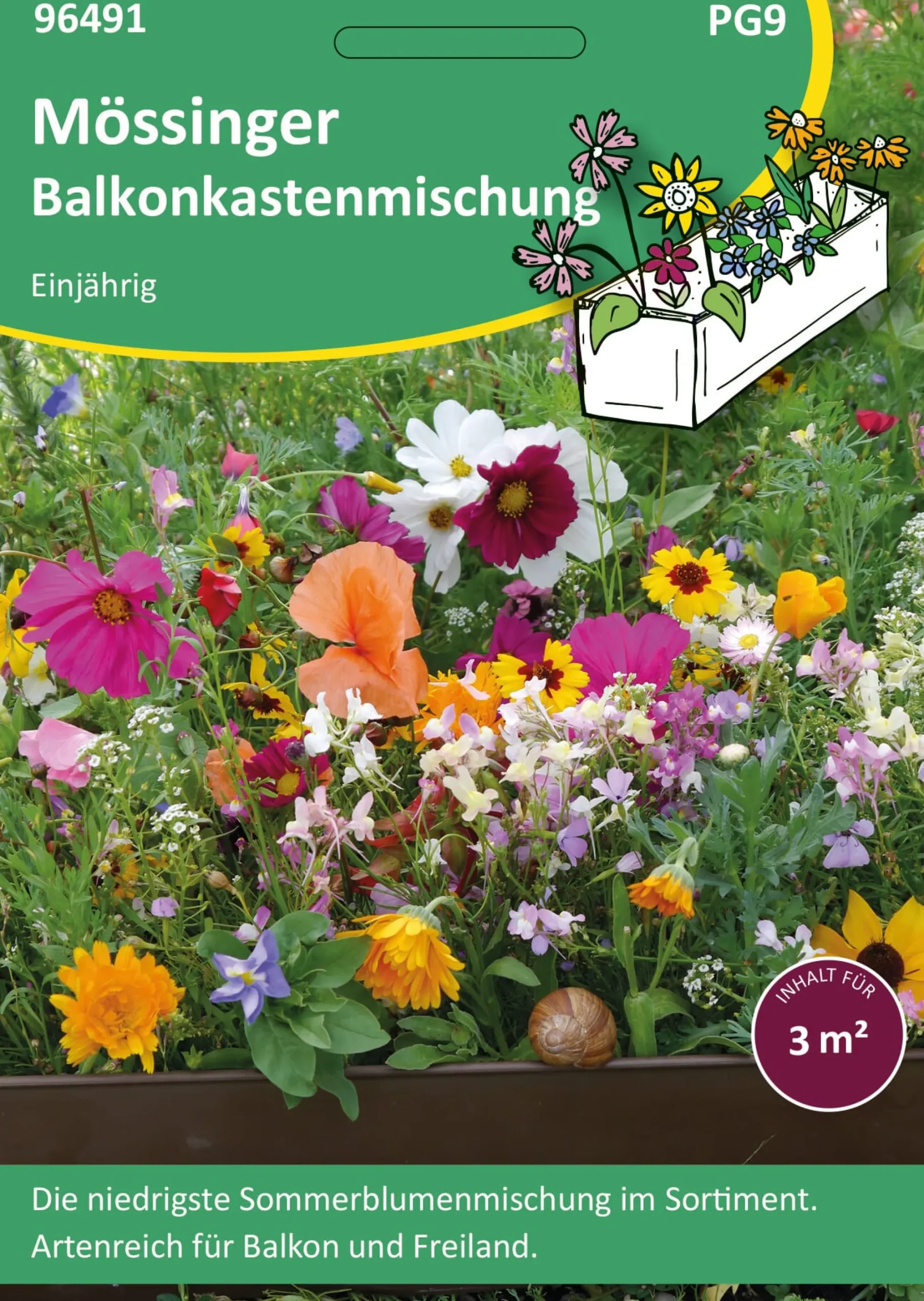 Blumensamen * Samen-Fetzer Blumensamen Mössinger Balkonkastenmischung