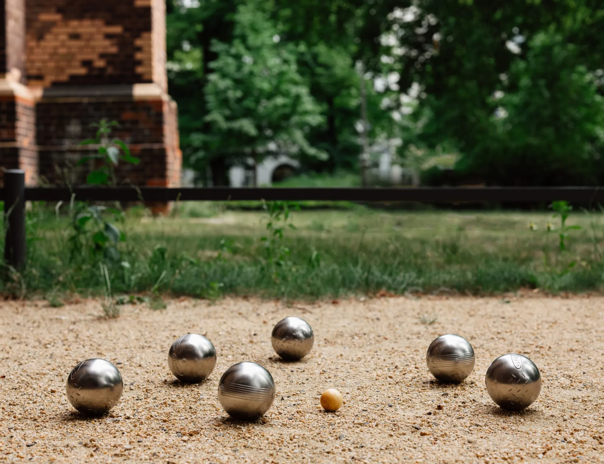Bewegungsspiele * Boules Matz Bouletasche Leder für 3 Kugeln