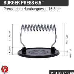 Pressen & Passiergeräte * Victoria Brat- und Grillgut-Presse Gusseisen