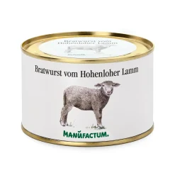 Fleischkonserven * Manufactum Bratwurst vom Hohenloher Lamm