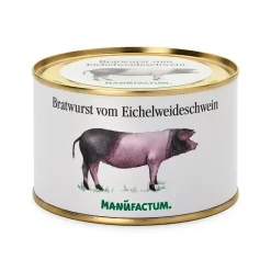 Fleischkonserven * Manufactum Bratwurst vom Schwäbisch-Hällischen Eichelweideschwein