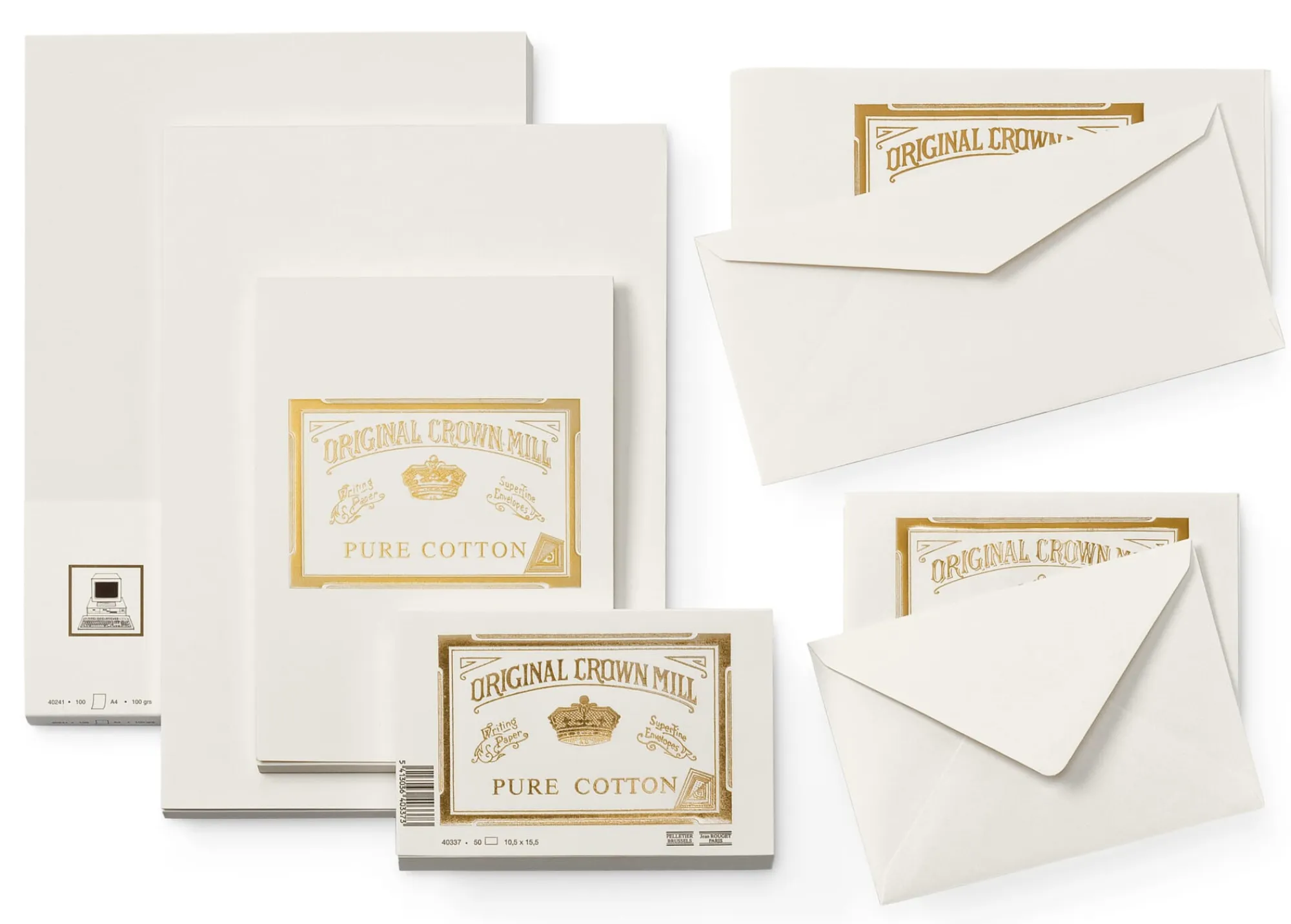 Briefpapier|Notizblöcke * Crown Mill Briefkarte