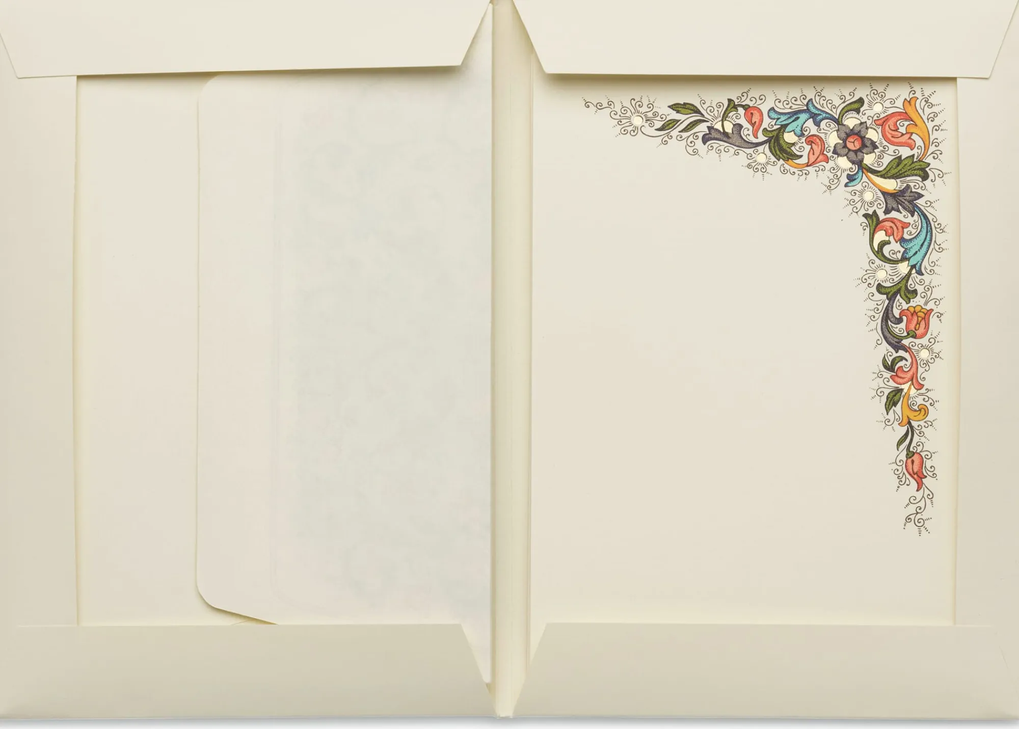 Briefpapier|Papeterie * Rossi 1931 Briefkarten Fiorenza mit Kuvert