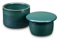 Servierzubehör|Porzellanservice * Pfeiffer-Gerhards Töpferhof Butterdose Wasserkühlung