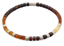Schmuck * Marcin Zaremski Collier Bernsteinwürfel