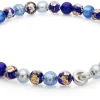 Schmuck * Ménard Collier Muranoglas Kobalt