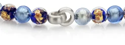 Schmuck * Ménard Collier Muranoglas Kobalt