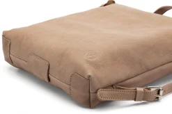 Rucksäcke * Harold’s Lederwaren Damen-Backpack Rindleder Taupe