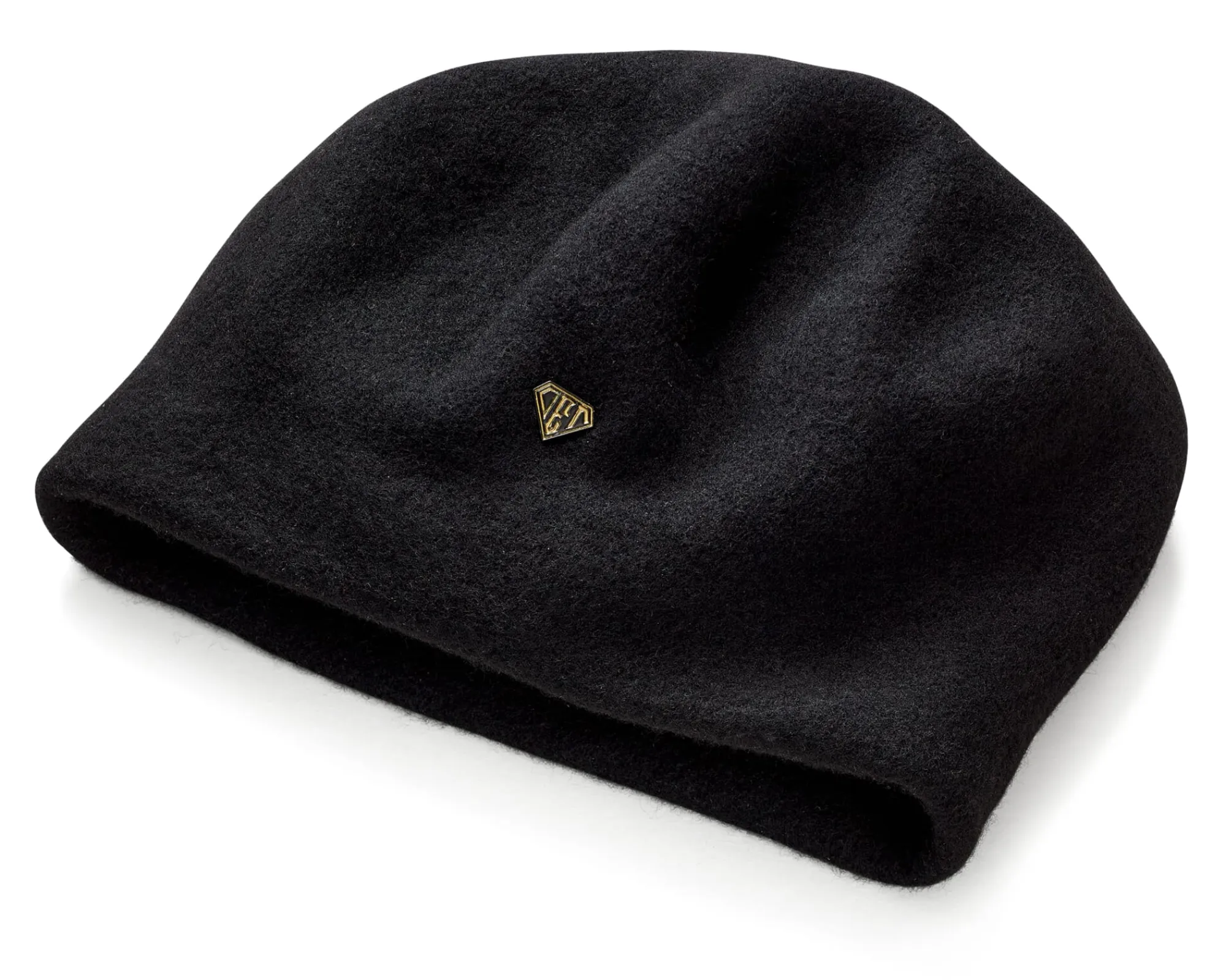 Mützen * Diefenthal 1905 Damen-Beanie Schurwolle Schwarz