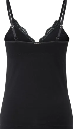 Wäsche * Comazo Damen-BH-Hemd mit Spitze Schwarz