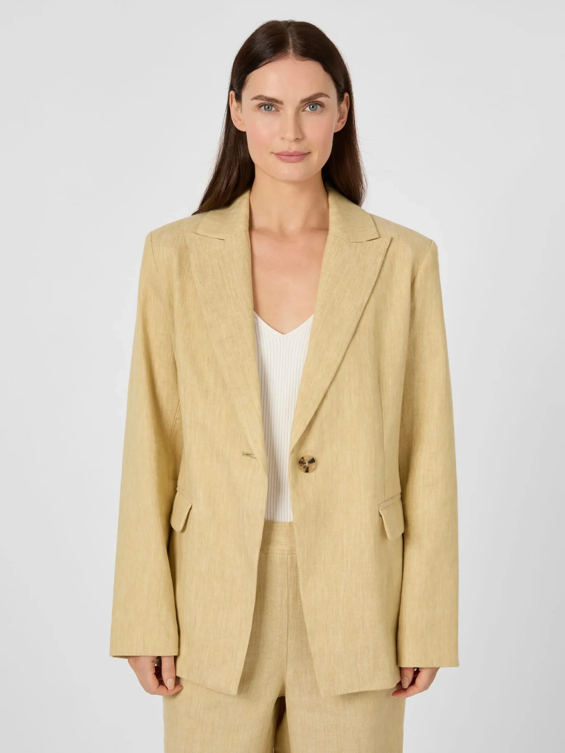 Blazer & Westen * LANIUS Damenblazer Leinenmix