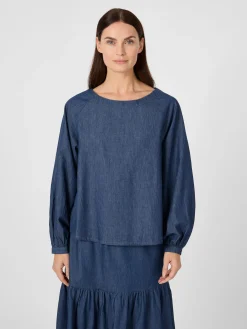 Blusen * CARE BY ME Daenbue Bauwoe Denimblau