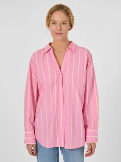 Blusen * LANIUS Damenbluse gestreift Rosa