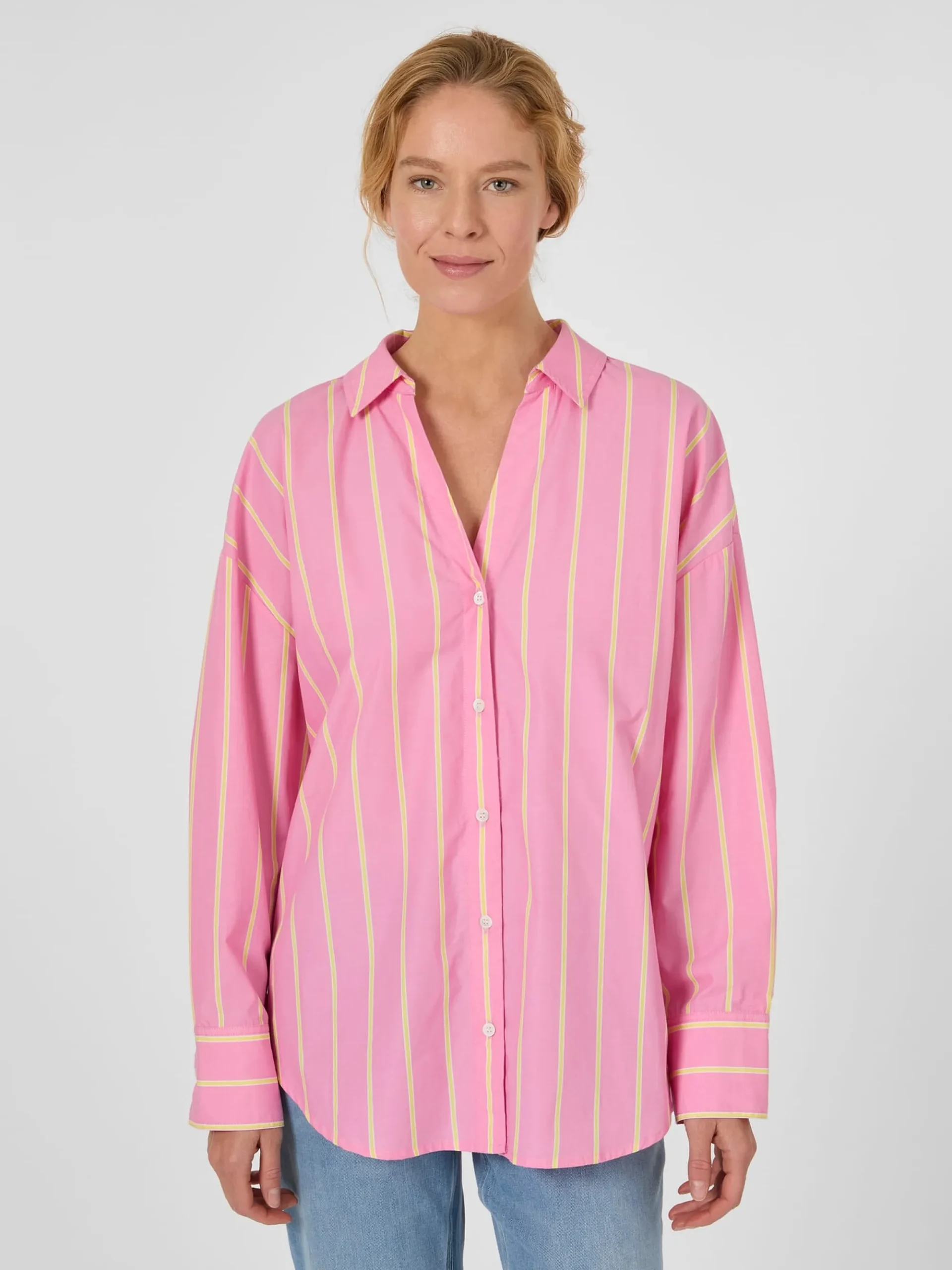 Blusen * LANIUS Damenbluse gestreift Rosa