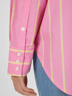 Blusen * LANIUS Damenbluse gestreift Rosa