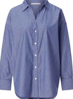 Blusen * LANIUS Damenbluse gestreift Blau