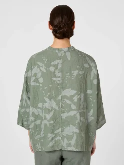 Blusen * Oska Damenbluse Hanf gemustert