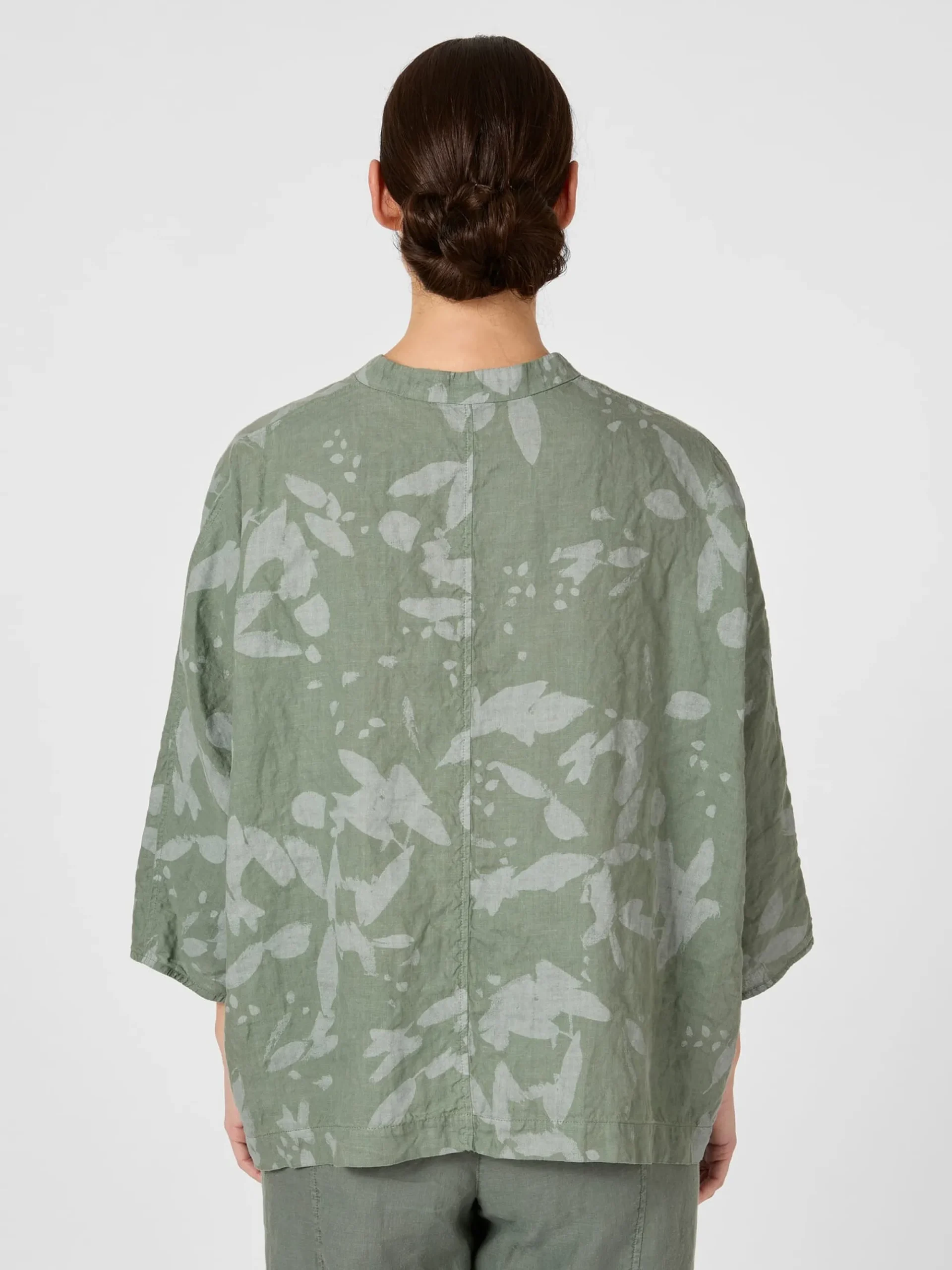 Blusen * Oska Damenbluse Hanf gemustert