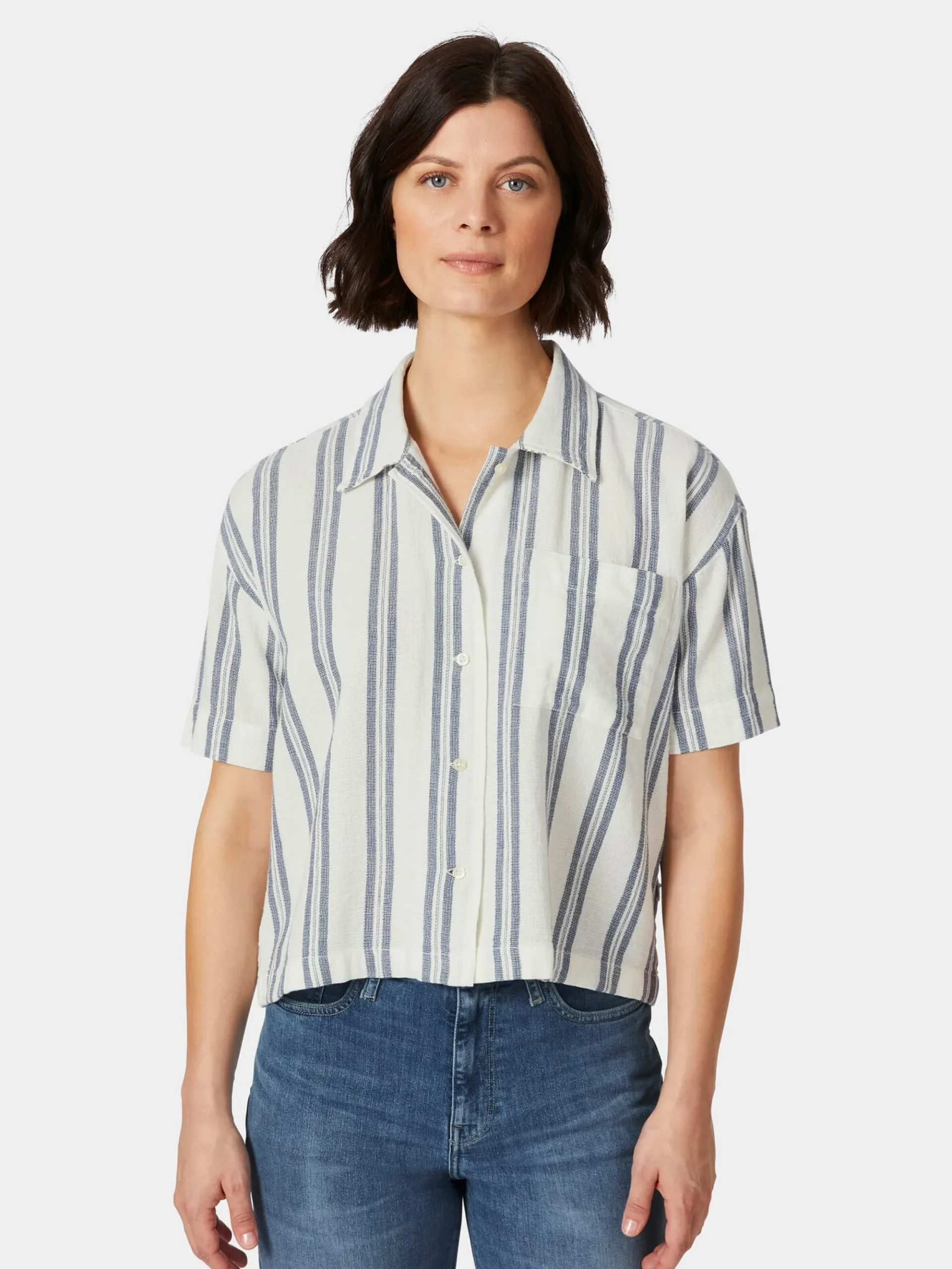 Blusen * Knowledge Cotton Apparel Daenbuse Kurzar