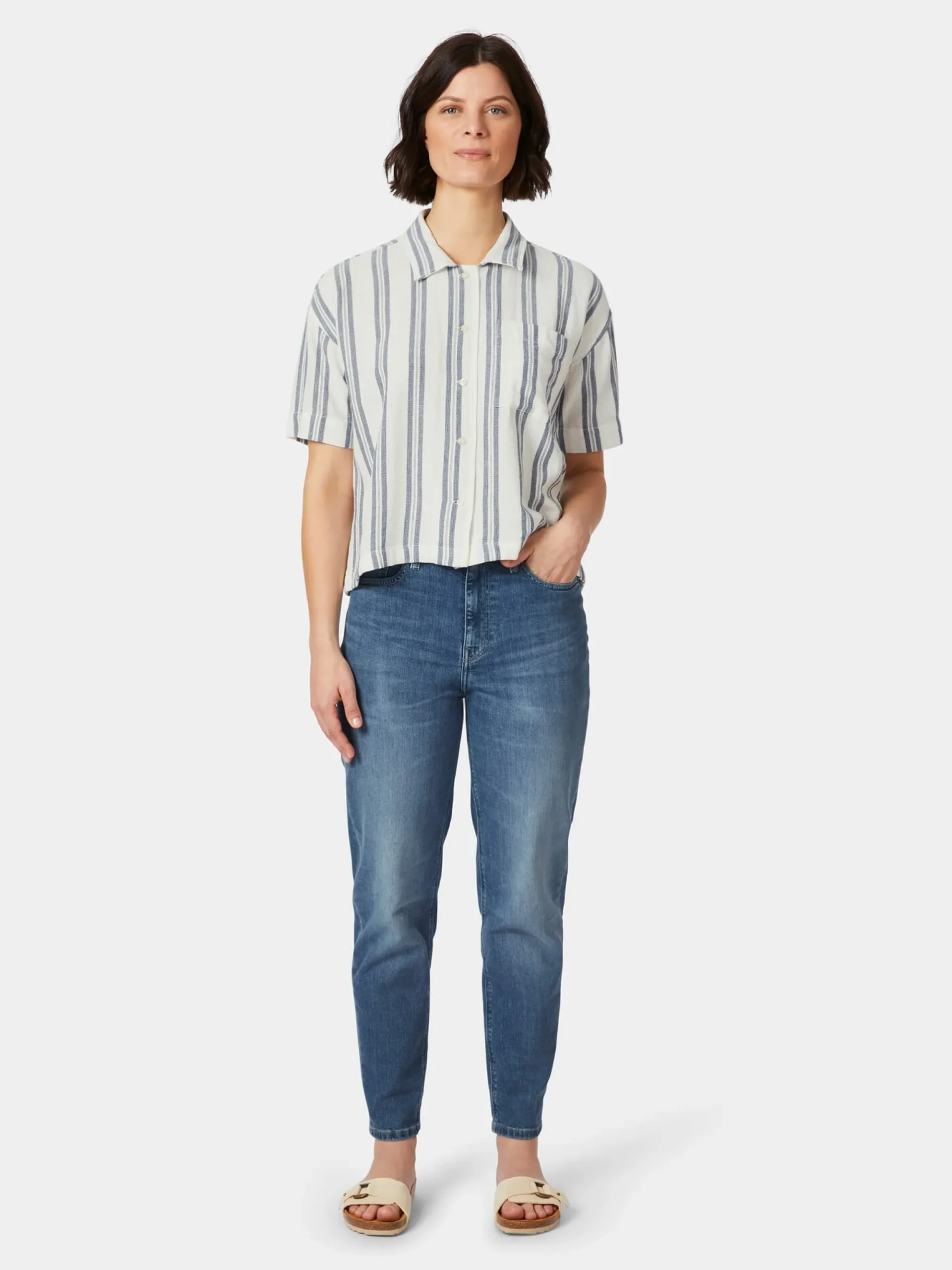 Blusen * Knowledge Cotton Apparel Daenbuse Kurzar